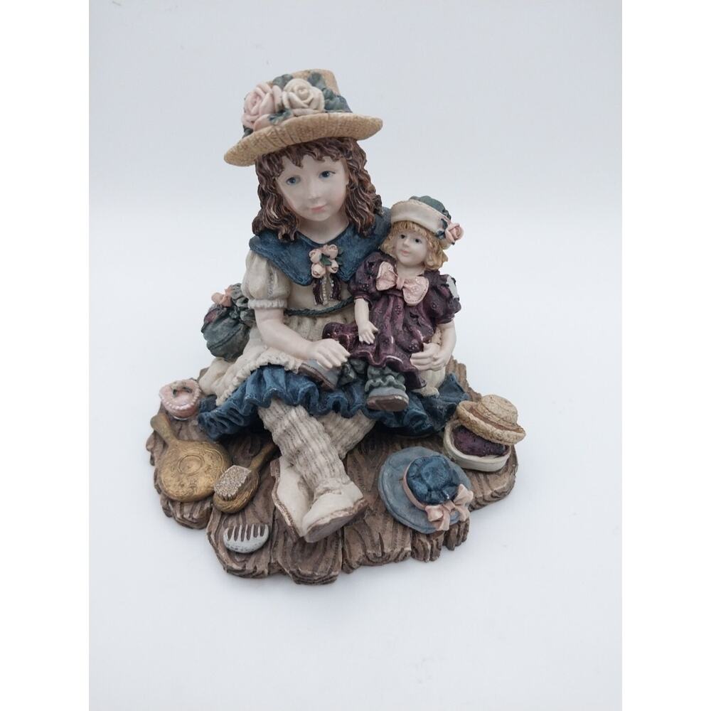 1995 Boyds collection Yesterday's Child 3506 " Ashley With Chrissie...Dress Up"